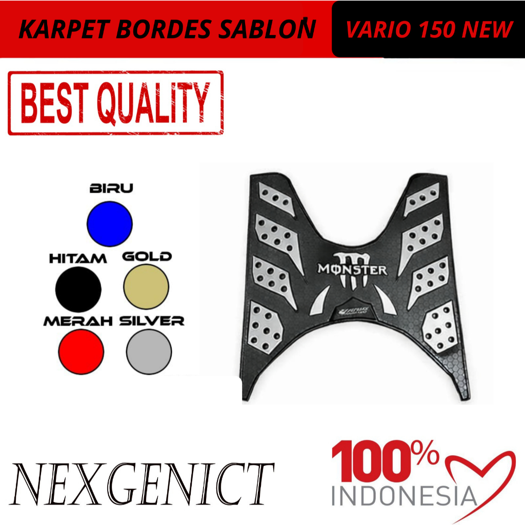 Karpet Motor Vario 150 New Karpet Bordes Sablon Vario 150 New