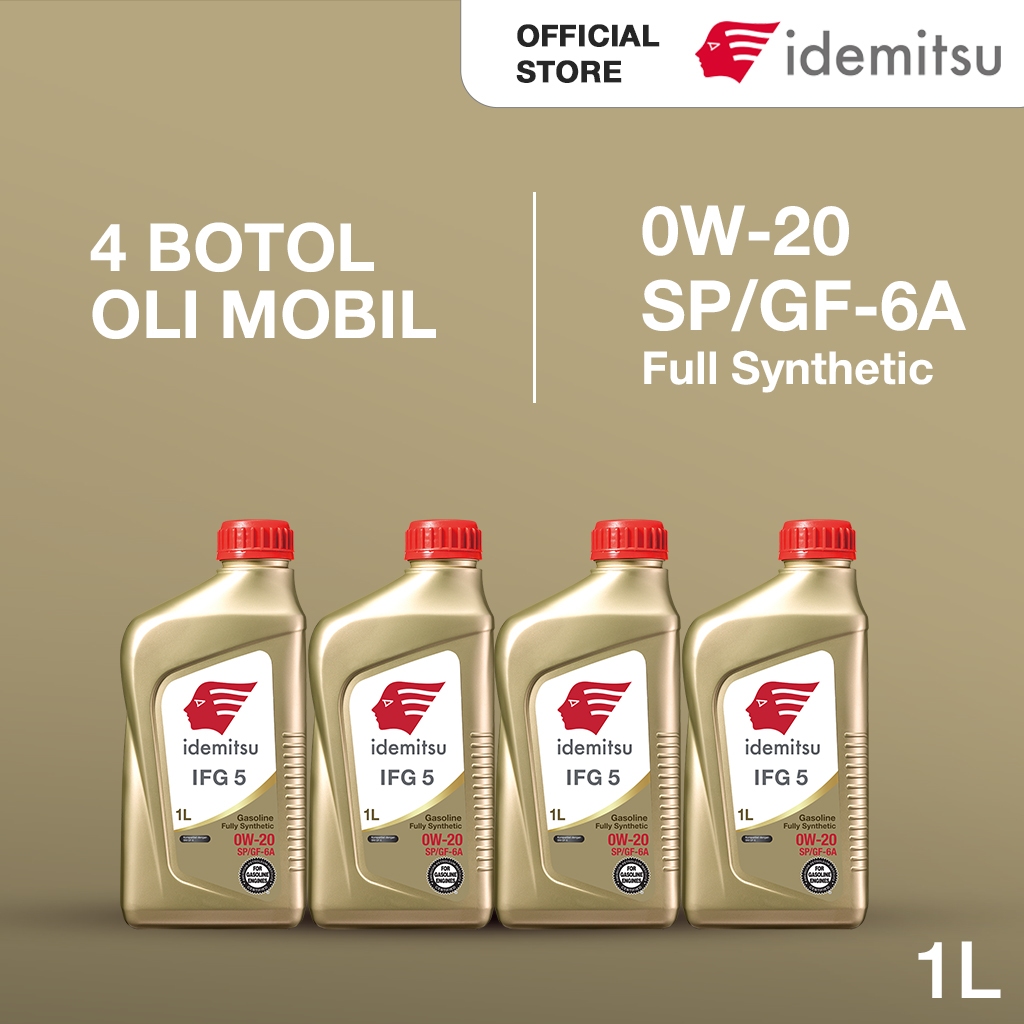 PAKET OLI IDEMITSU IFG5 0W-20 SP/GF-6A 4 BOTOL OLI MESIN MOBIL