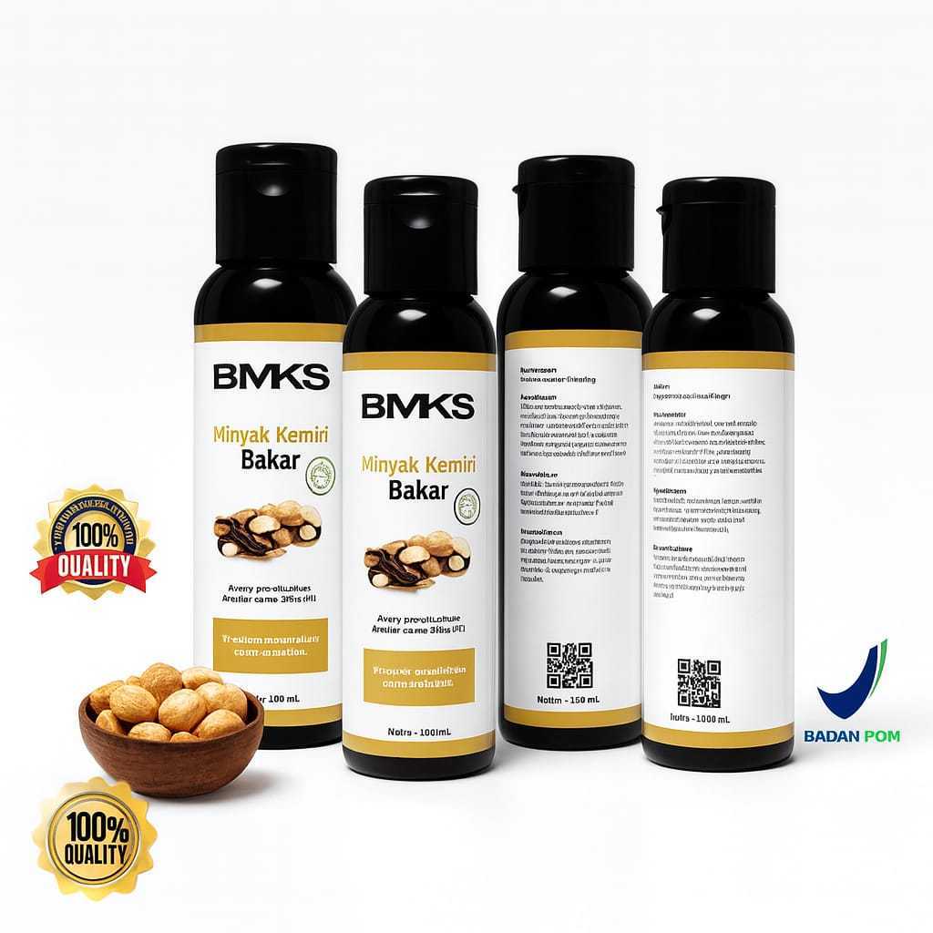 BMKS Kemiri Oil MINYAK KEMIRI BAKAR - MINYAK RAMBUT OLIVE OIL