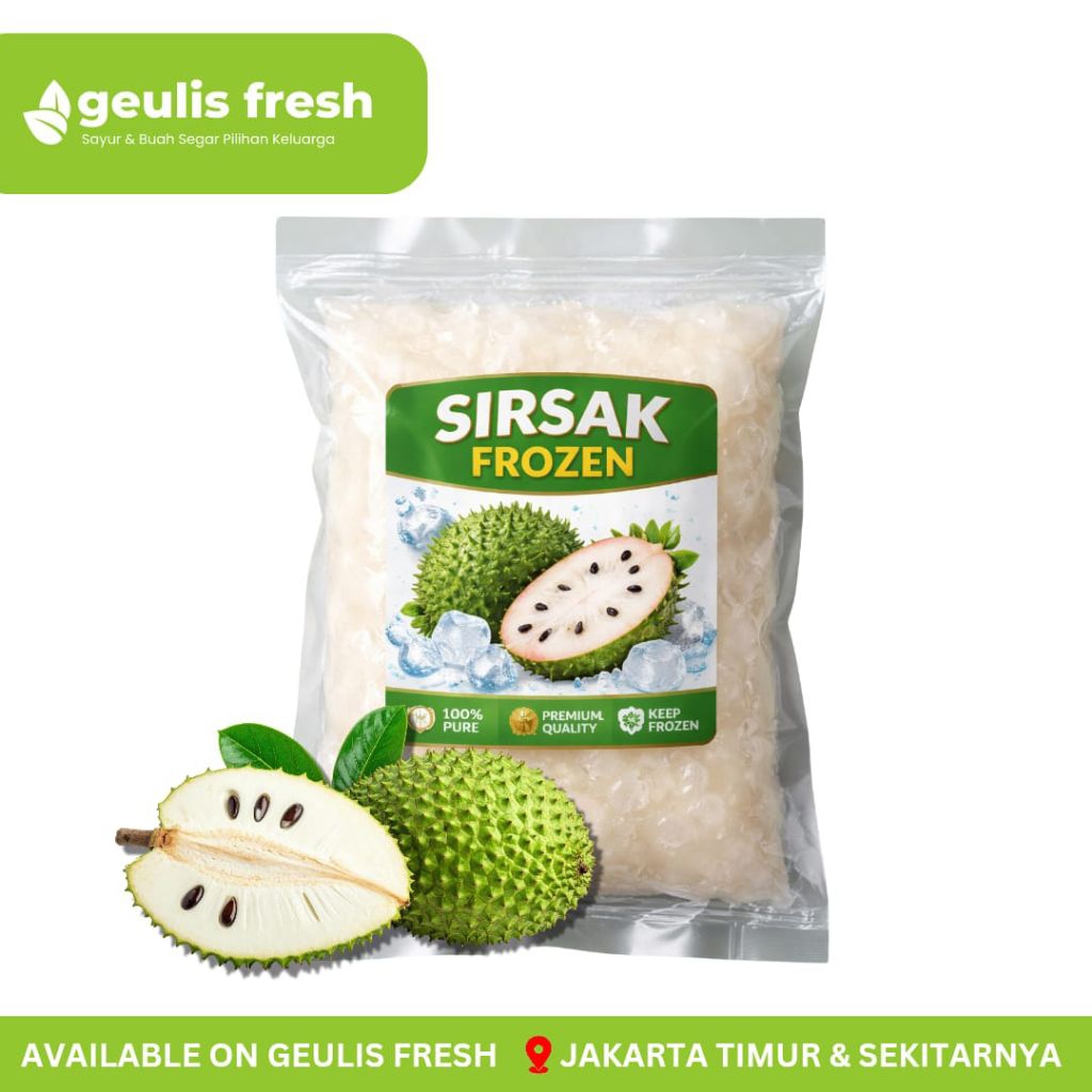 Sirsak Frozen 500gr | Buah Frozen Jakarta Timur Geulis Fresh