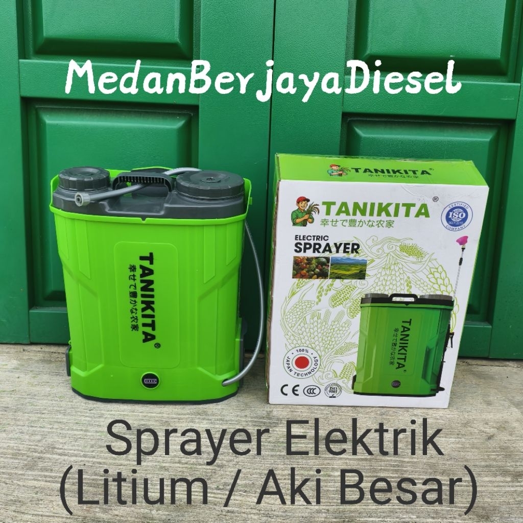 Mesin Sprayer Semprot Hama Elektrik 20Liter Litium / Baterai Besar 12Volt10AH 12Volt15AH TANIKITA Me