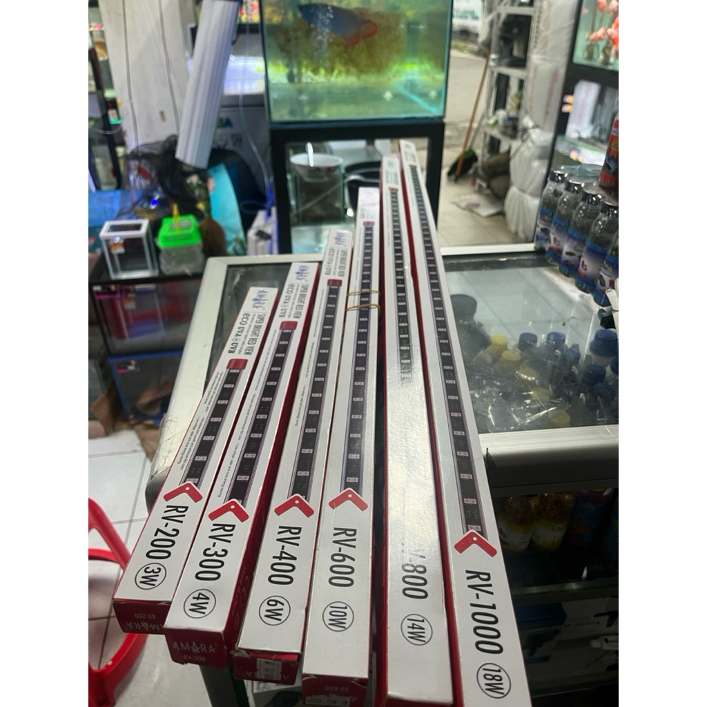 TERMURAH Lampu Aquarium Amara ECO UVA+UVB (lampu view)