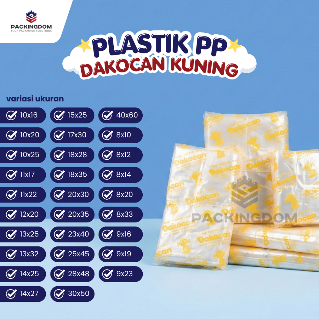 Aneka Plastik Merk Dakocan Terlengkap Termurah Aneka Ukuran dan Ketebalan - Tas HDPE Dakocan - Plast