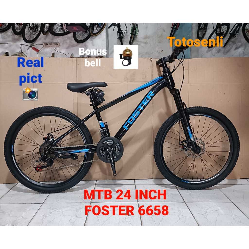 sepeda gunung mtb 24 inch foster 6658 sepeda gunung terbaru sepeda gunung mtb 24 inch