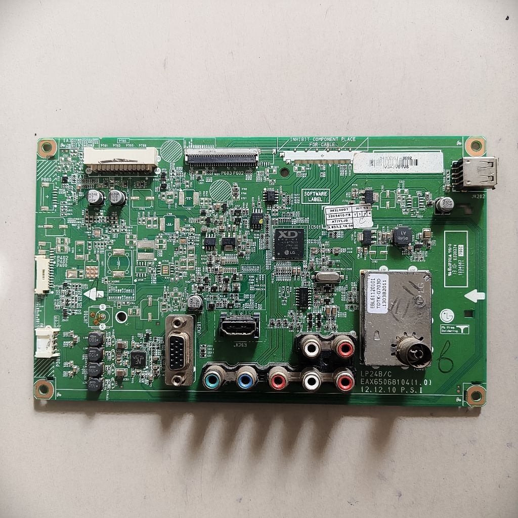 Mesin MB Motherboard TV LCD LED TV LG 32 Inch tipe 32CS410 cabutan normal tested mulus no minus siap