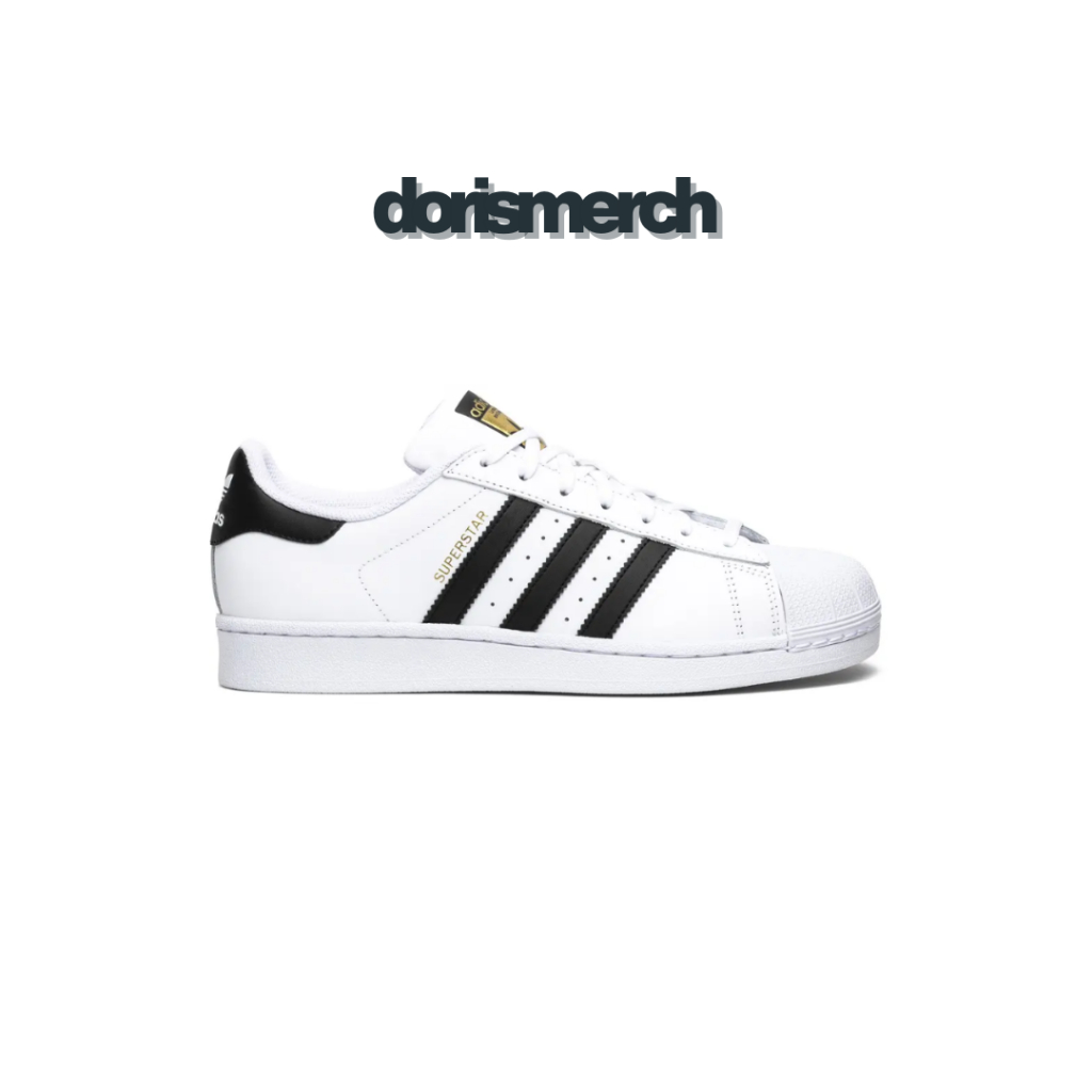sneakers  superstar white black