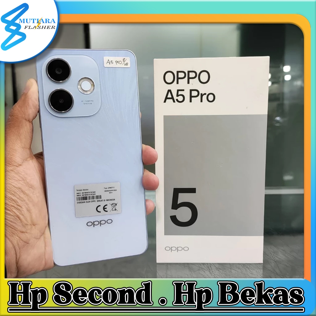 Oppo A5 Pro 4G Ram 8/128GB | Ram 8/256GB Bekas Original Flasher Store
