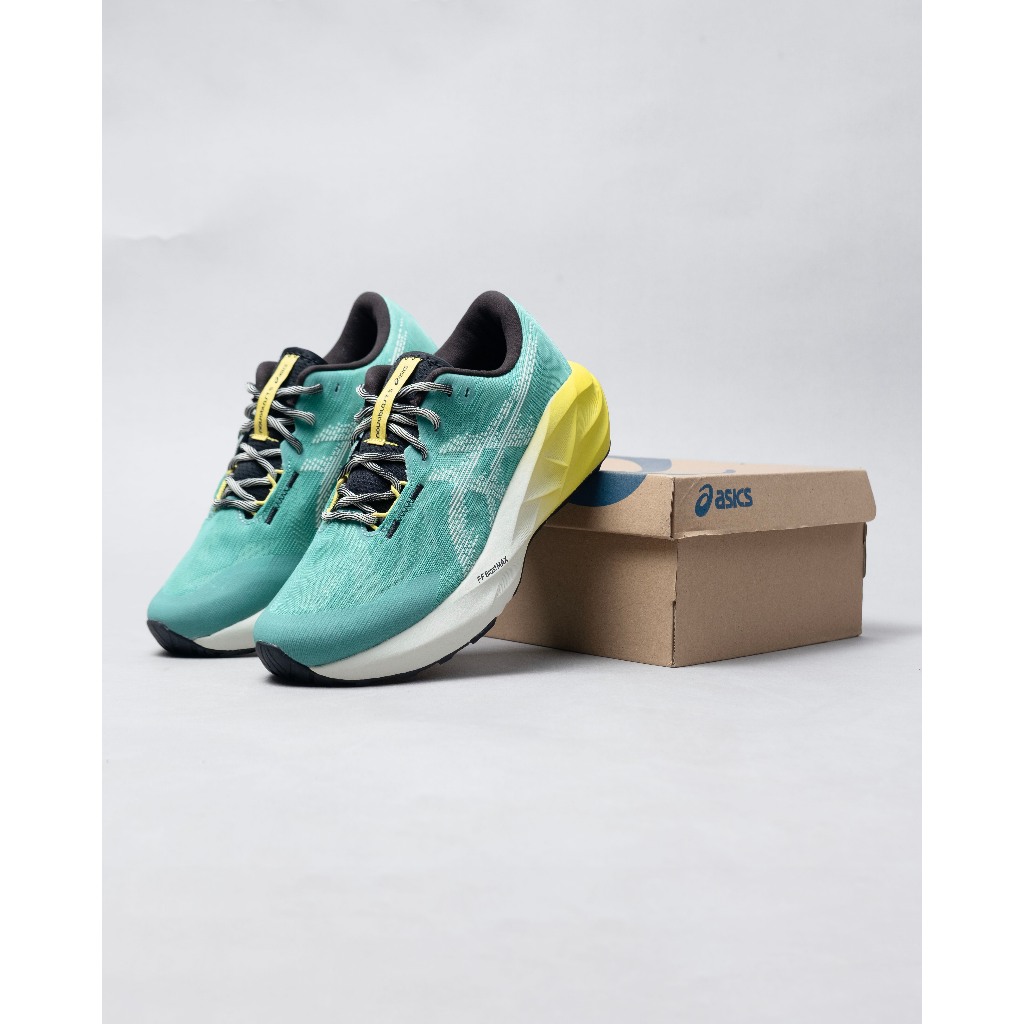 Sepatu Trail Run / Asics Novablast 5 TR - Aurora Green Light Dust