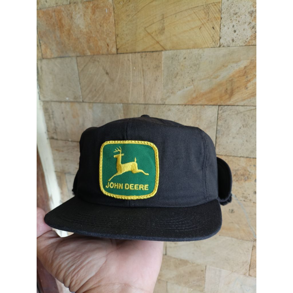 Topi Earflap Vintage John Deere By K-Products USA Original Fashion Pria/Wanita