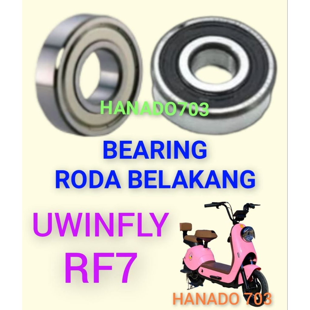 bearing roda belakang sepeda listrik uwinfly RF 7 laker klahar roda dinamo belakang sepeda listrik u