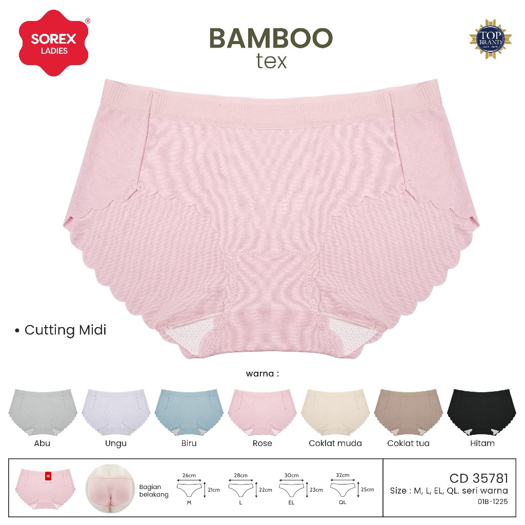 Sorex CD Midi Wanita Bamboo Tex ( Viskosa ) CD 35781
