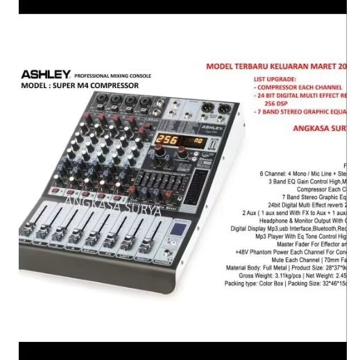 Mixer Ashley Super M4 Compressor 4 Channel