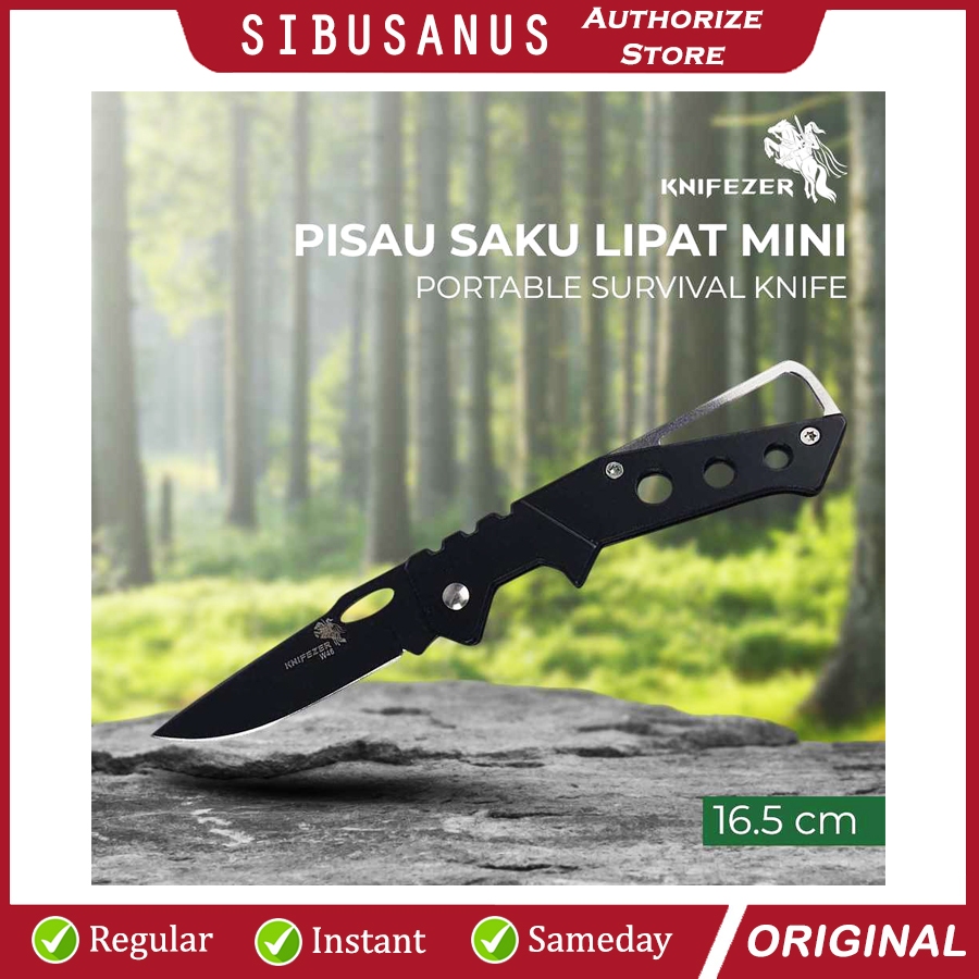 Pisau Saku Lipat Mini Stainless Steel Tajam Serbaguna Portable | Pisau Lipat Survival Outdoor Campin