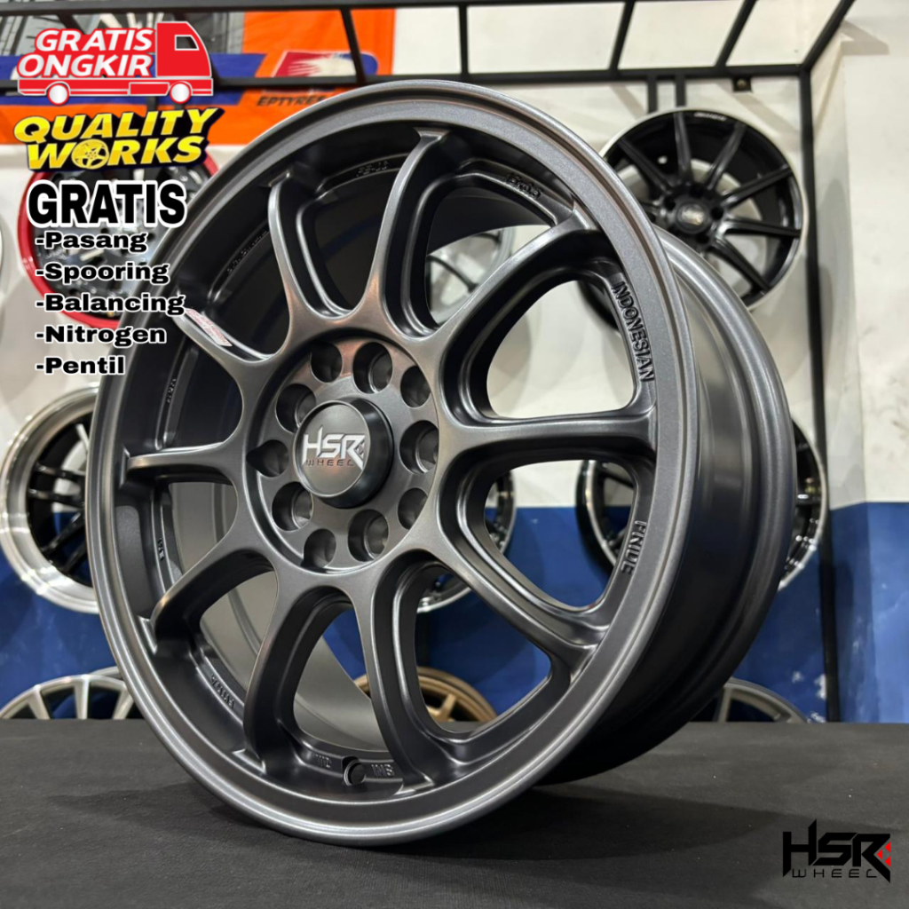 Velg Racing Mobil Ertiga Ring 15 Pnp Ban Standar, Velg HSR Wheel FE03