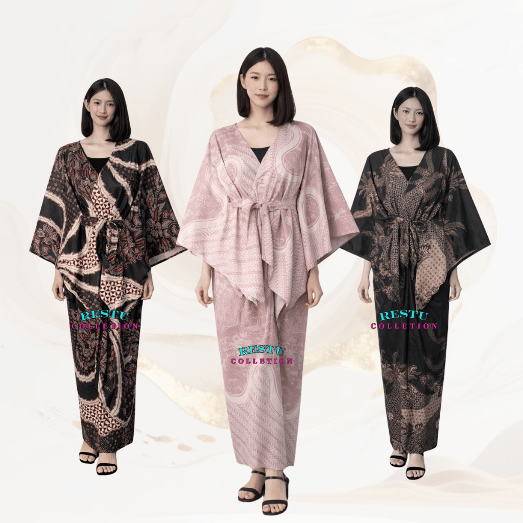 Stelan kebaya wanita rok lilit batik wanita modern dan outer batik wanita stelan kondangan terbaru