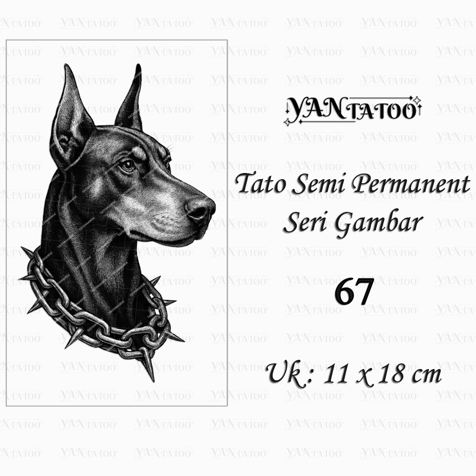 YanTatoo - Stiker Tato Semi Permanen Tahan Lama Seri Gambar 67