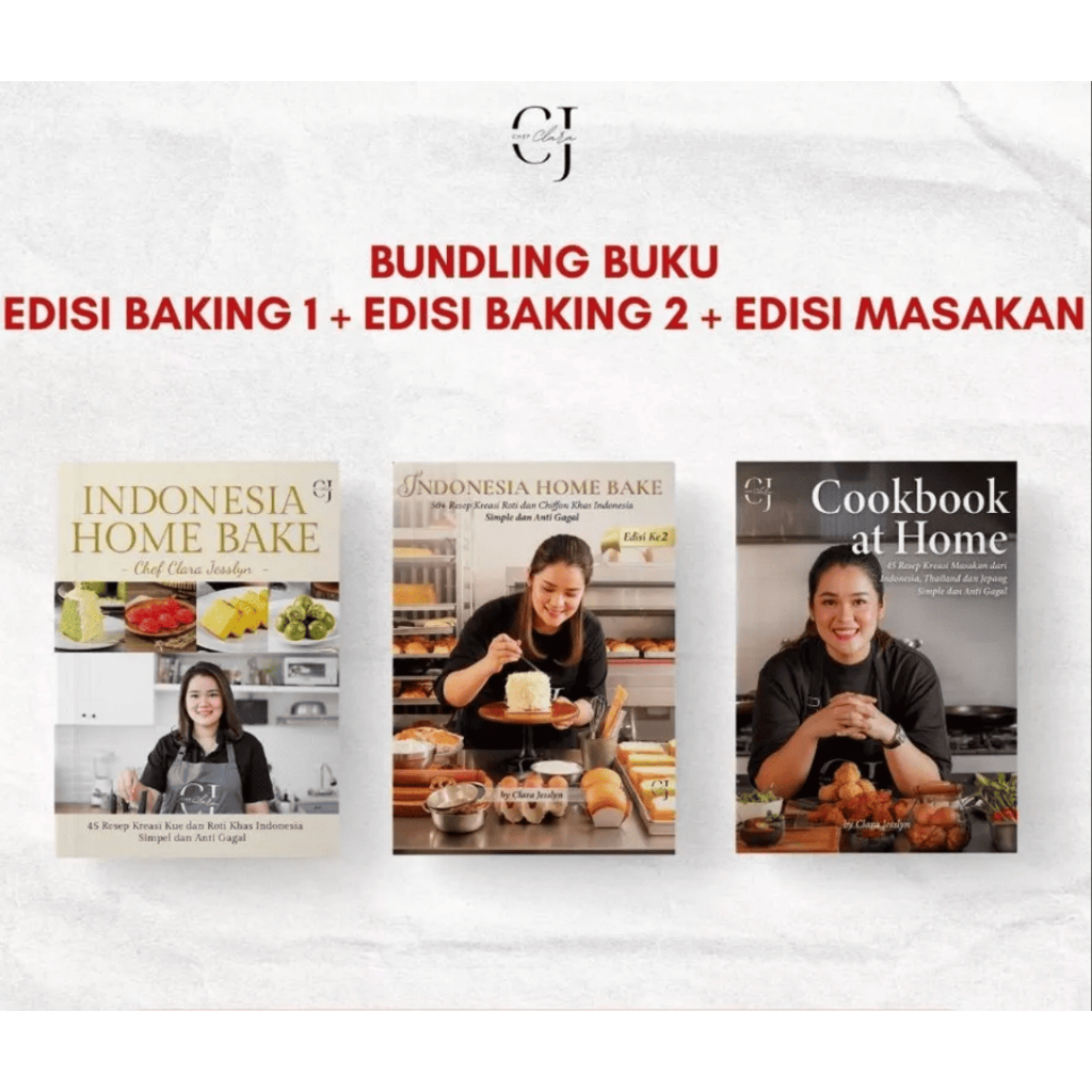 BUNDLING 3 BUKU: BUKU BAKING 1 + BUKU BAKING 2 + BUKU MASAKAN