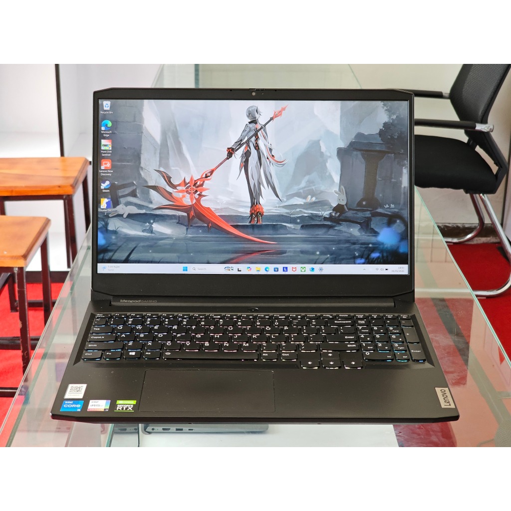 Lenovo ideapad Gaming 3 intel Core i5 Gen 11 Nvidia RTX 3050 165 Hz RGB Gaming Editing dan Rendering