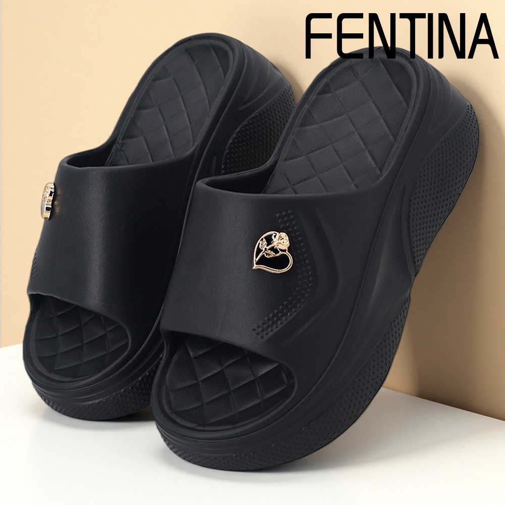 FENTINA Sandal Wanita Kekinian Sandal Fuji Korea Sandal Jelly Wanita Wedges Premium Ringan Empuk