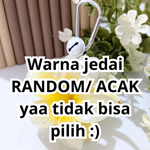 Keychain Gantungan Lucu Jedai Kamboja RANDOM Besar Gantungan Bell Bunyi