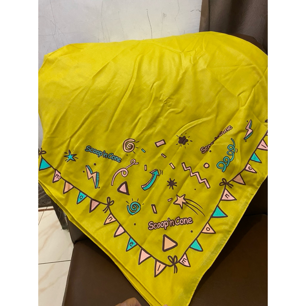 Scarf Monel segiempat monel hijab