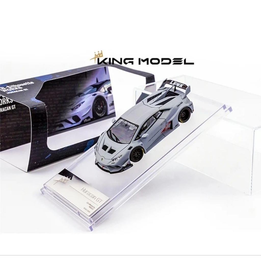 King Model 1:64 lb performance Lamborghini Huracan LBWK fighter flame jec mini scale gt pgm veloce