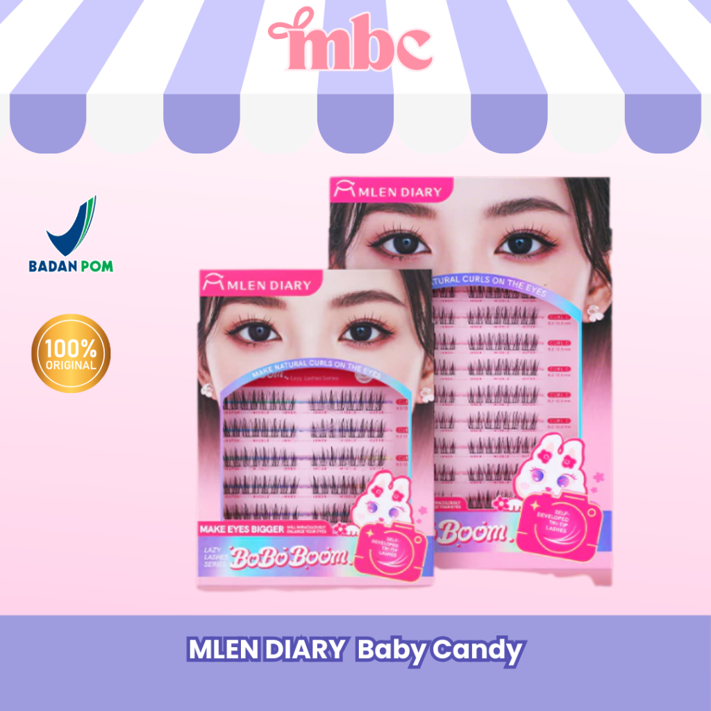 MBC Official - MLEN DIARY Bobo Boom Bling Baby Eyelash Fake Lash Lashes - Bulu Mata Palsu