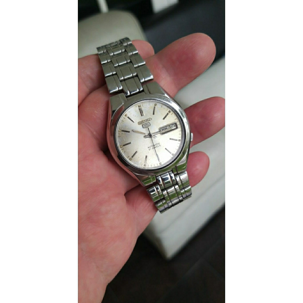 Jam tangan Seiko 5 Automatic 7s26/2015/All Original 100%/Unisex/Good Condition