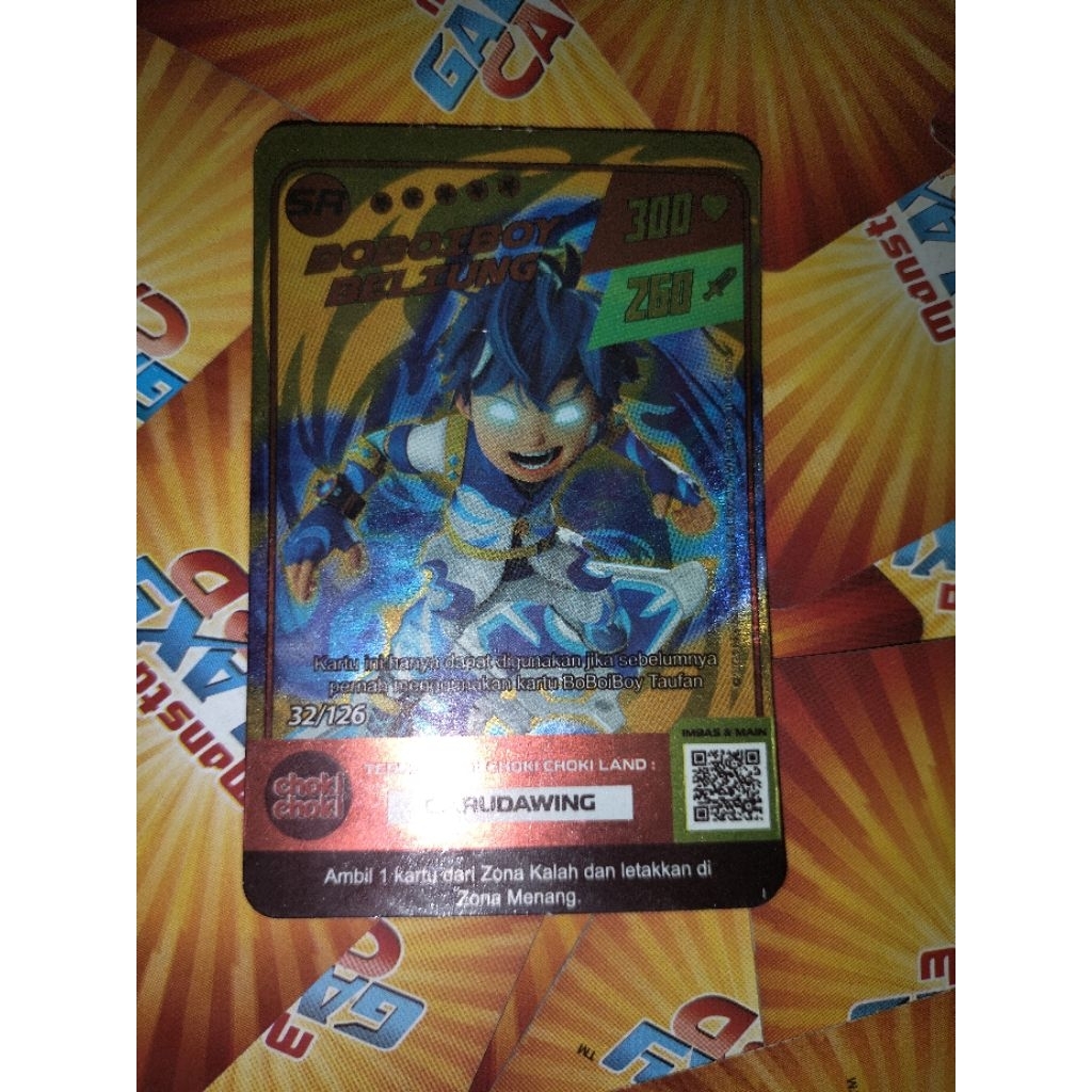 kartu Boboiboy foil Choki Choki
