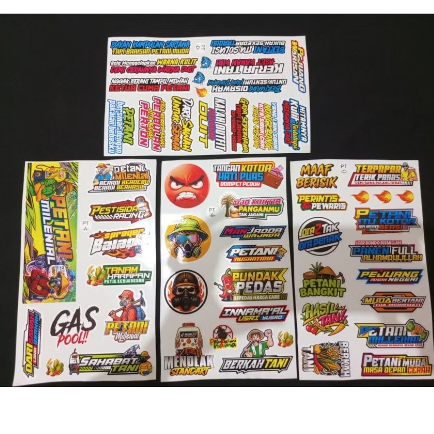 Stiker Petani Milenial / Stiker Mesin Sprayer