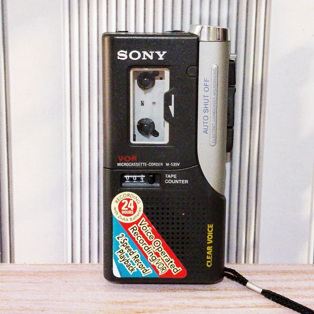 Micro Cassette Corder SONY M-535V (Mini Tape Recorder)