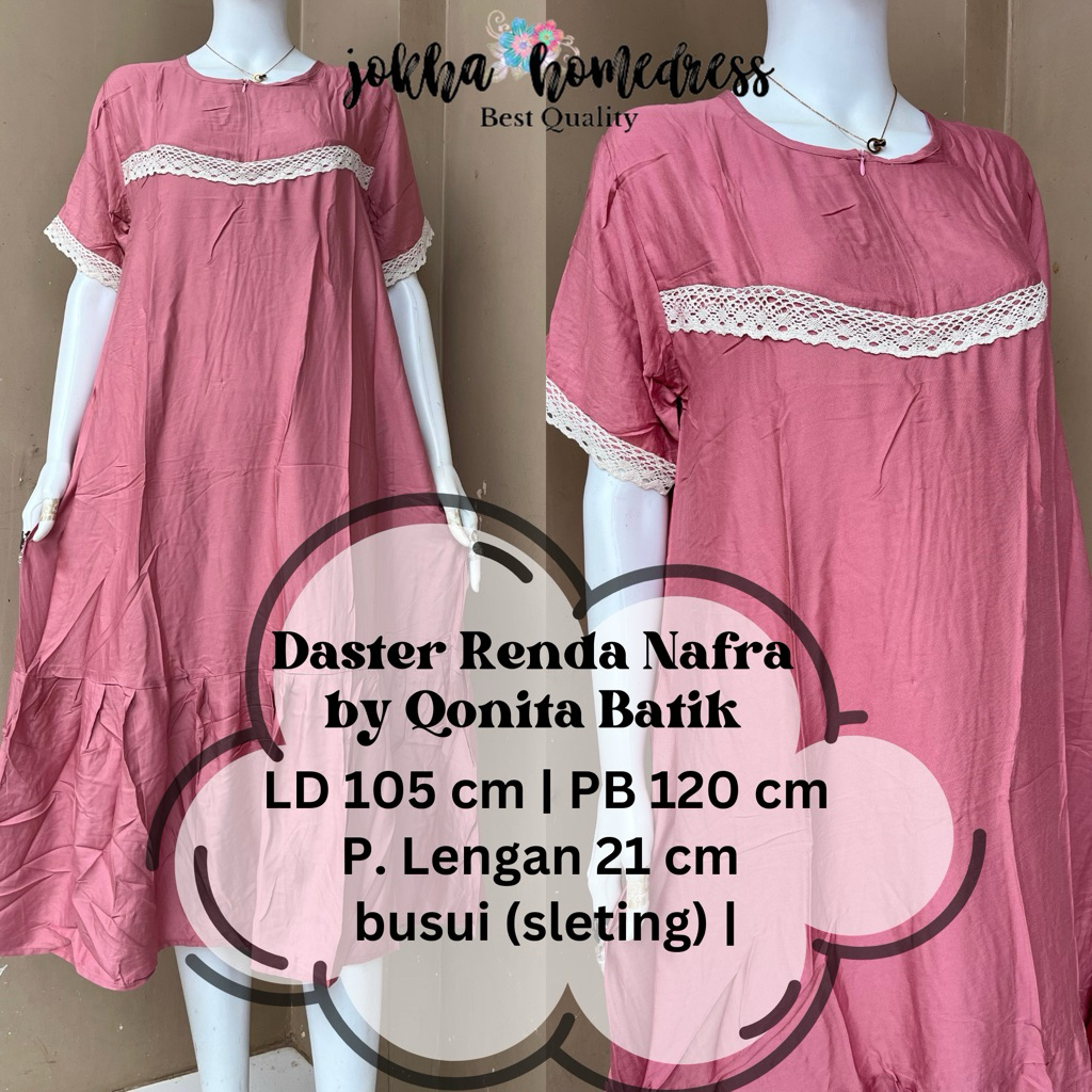 Daster Renda Busui Nafra by Qonita Batik Pekalongan