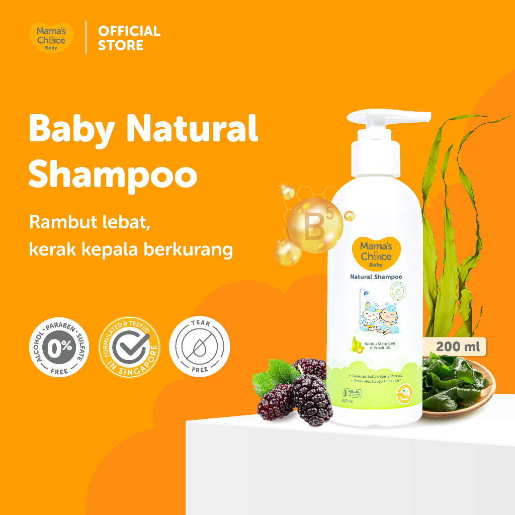 Sampo Bayi - Mama's Choice Baby Natural Shampoo (Hair Shampoo Penumbuh Rambut Bayi)