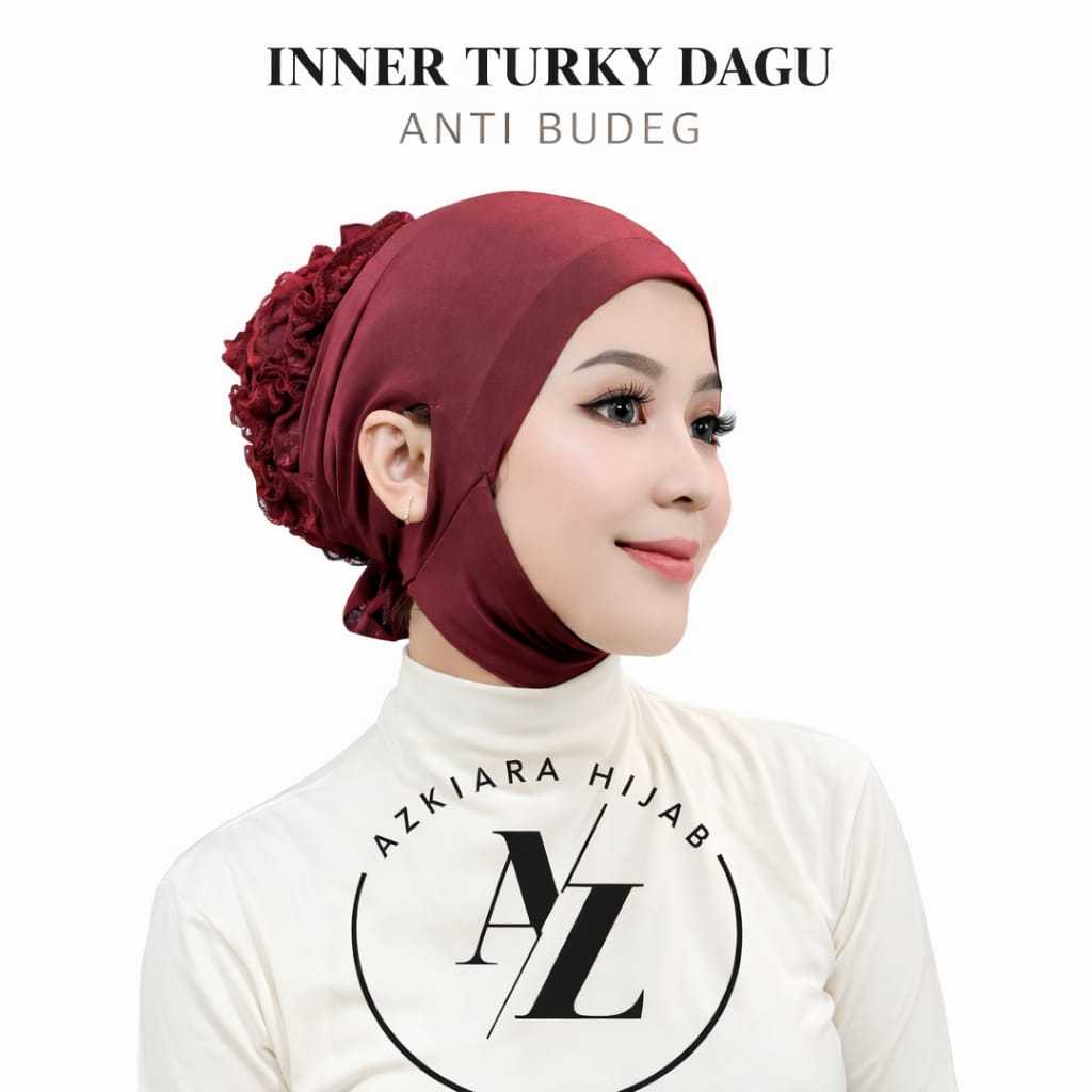 Inner Cepol Dagu Ciput Turki Anti Slip Lubang Telinga Daleman Hijab