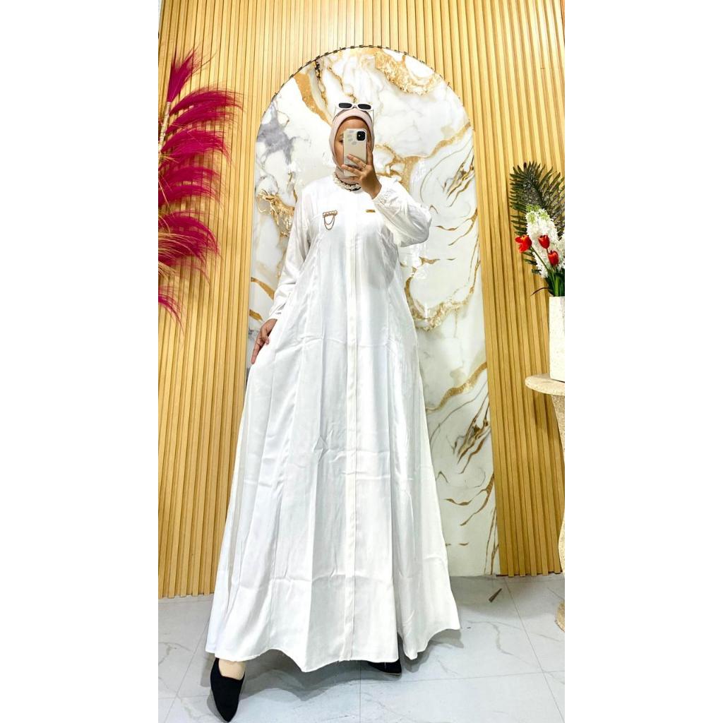 GAMIS POLOS SERAGAMAN FASHION MUSLIM TERBARU BAHAN KATUN TWILL PREMIUM SUPER ADEM MODEL PECAH8 TERLA