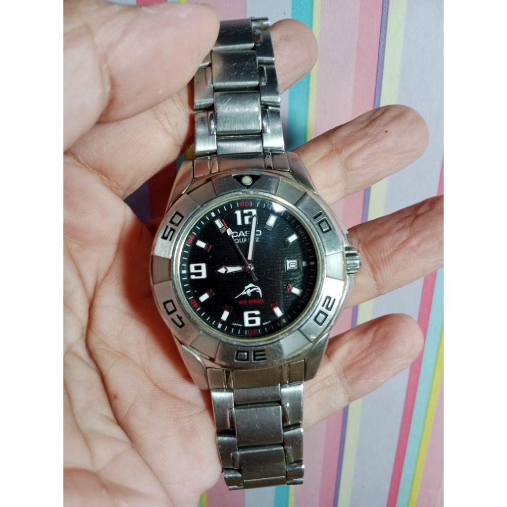 jam tangan kasio mdv100 marlin bekas