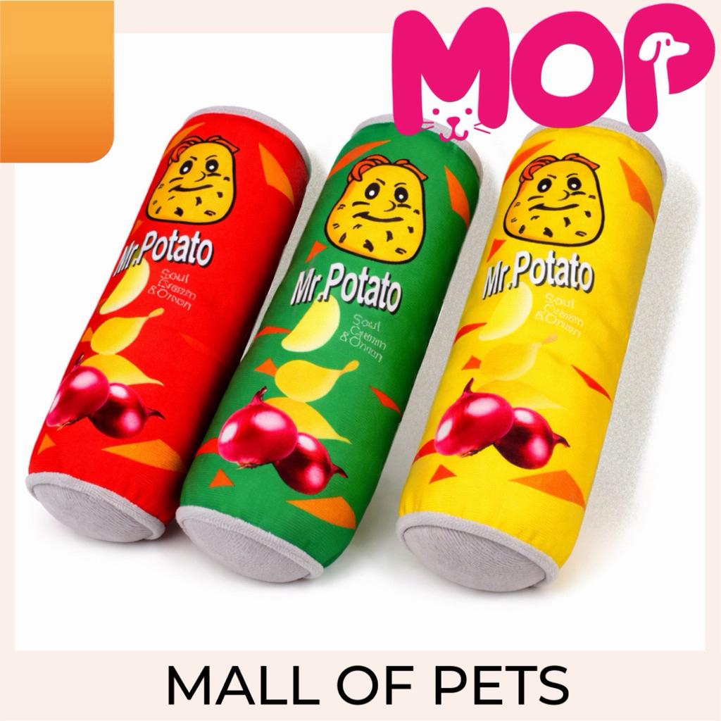 Squeaky plush Mr Potato mainan anjing
