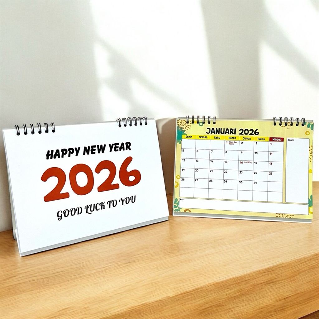 Kalender Meja 2026/Kalender 2026/Kalender Meja Planner 2026