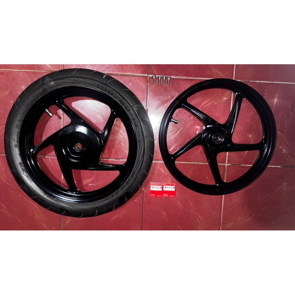 Velg Vario Super Old Repaint Hitam Glossy