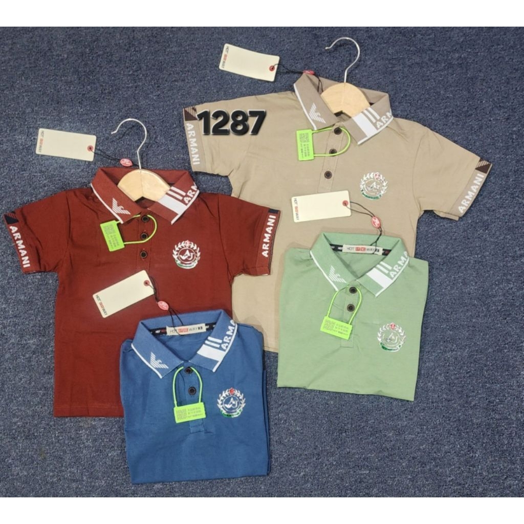 NEW.KAOS POLO ANAK ARMAN HOTWAY 1-12TAHUN