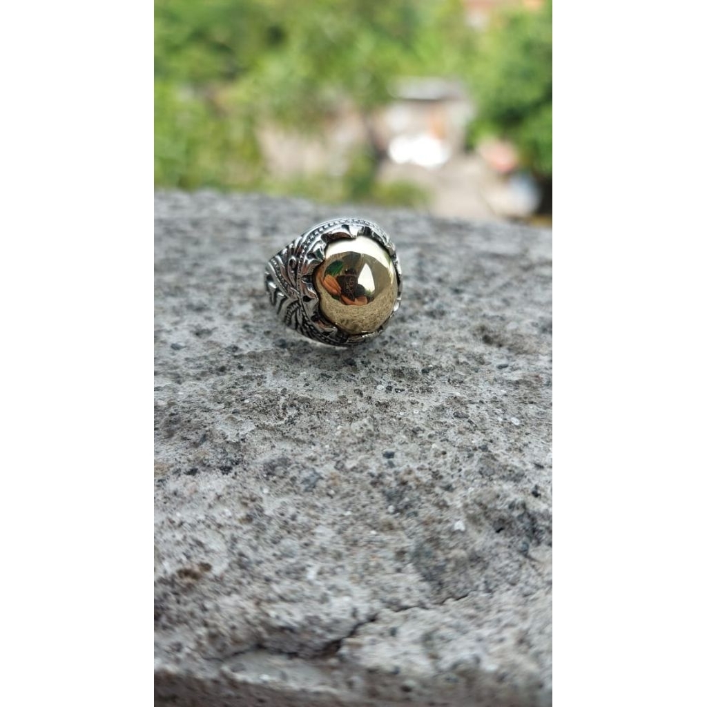 wesi kuning panca datu cincin ring pria cakep elegan dan wibawa