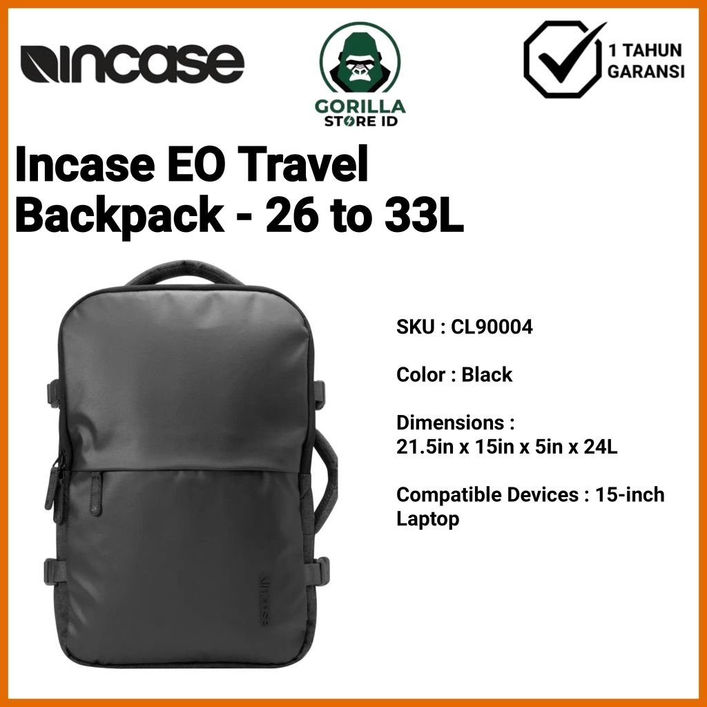 Incase EO Travel Backpack (CL90004) - Black