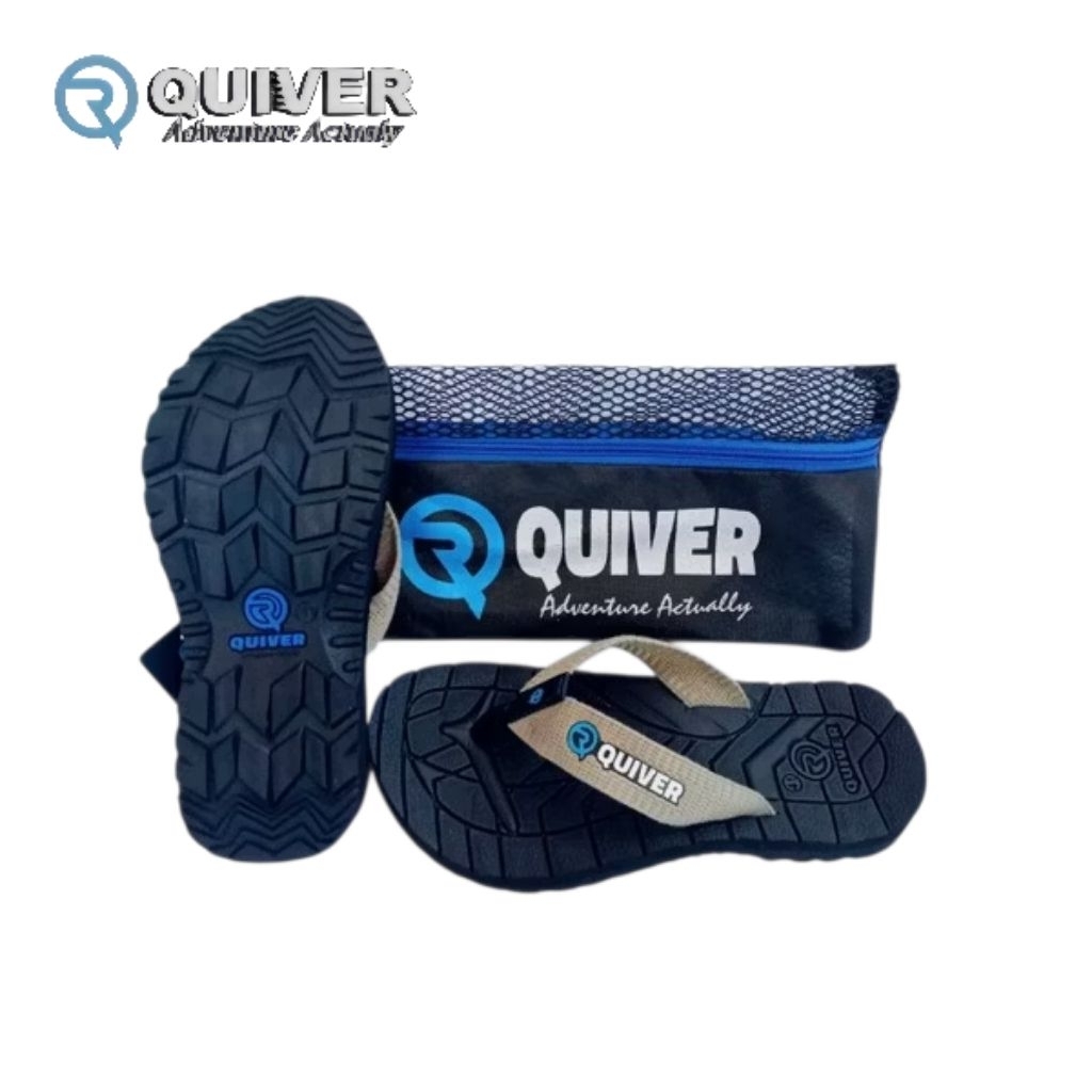 Sandal Jepit Quiver Hector Pria dan Wanita - Bantalan EVA, Phylonl Rubber, Polyester