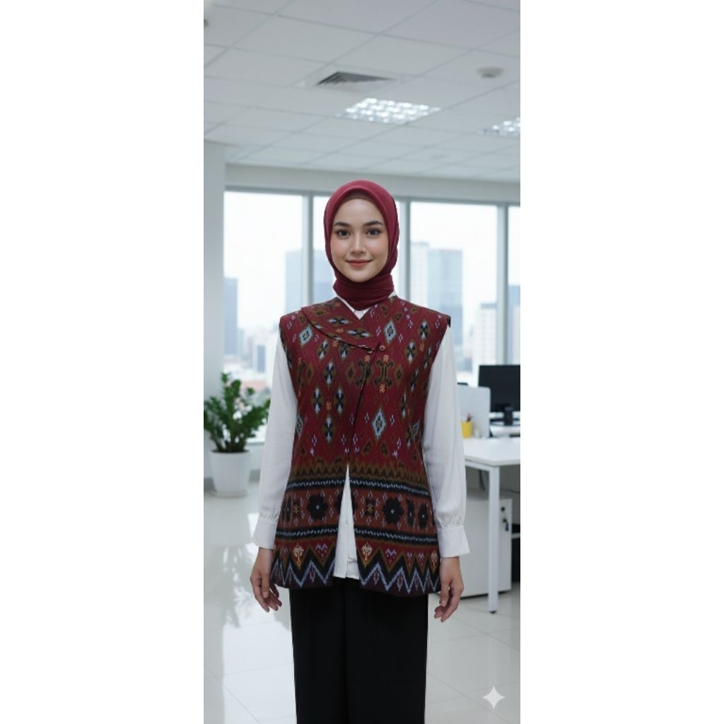 VEST BLONGKET PRINTING | BLAZER BLONGKET PALEMBANG