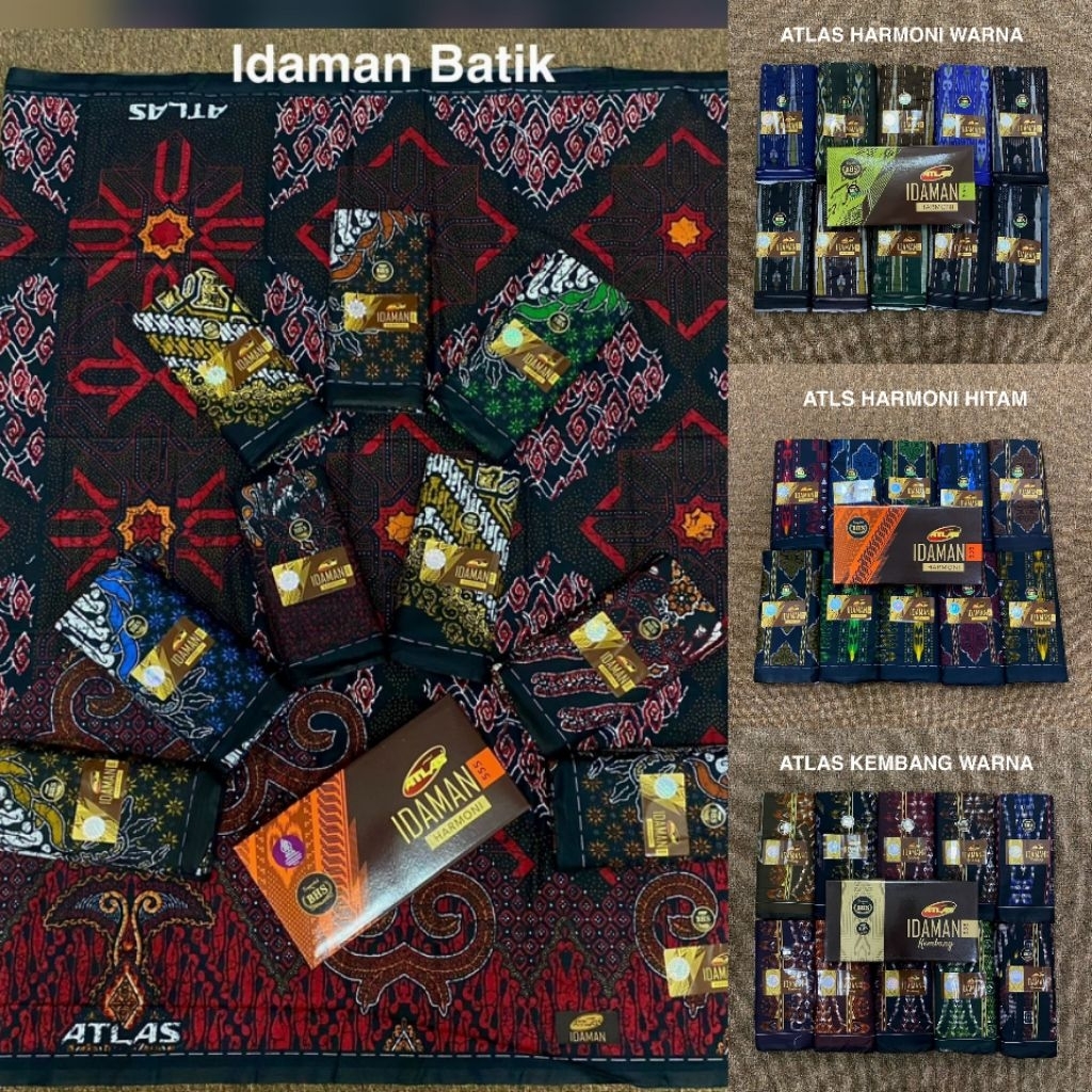 Grosir 10 pcs Sarung Atlas Idaman Kembang Batik || Grosir Sarung Atlas Motif BHS || Grosir Sarung At