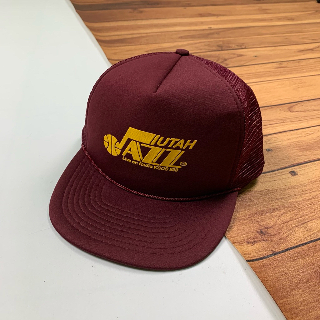 TOPI VINTAGE TRUCKER ROPE HAT UTAH JAZZ