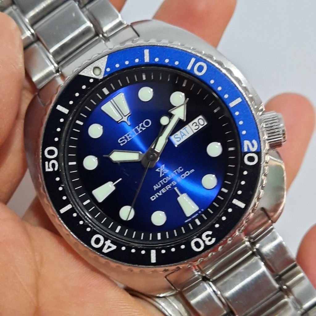 Seiko Prospex Turtle SRPC25K1 Blue Navy Batman Divers 200m 4R36-04Y0 SRPC25