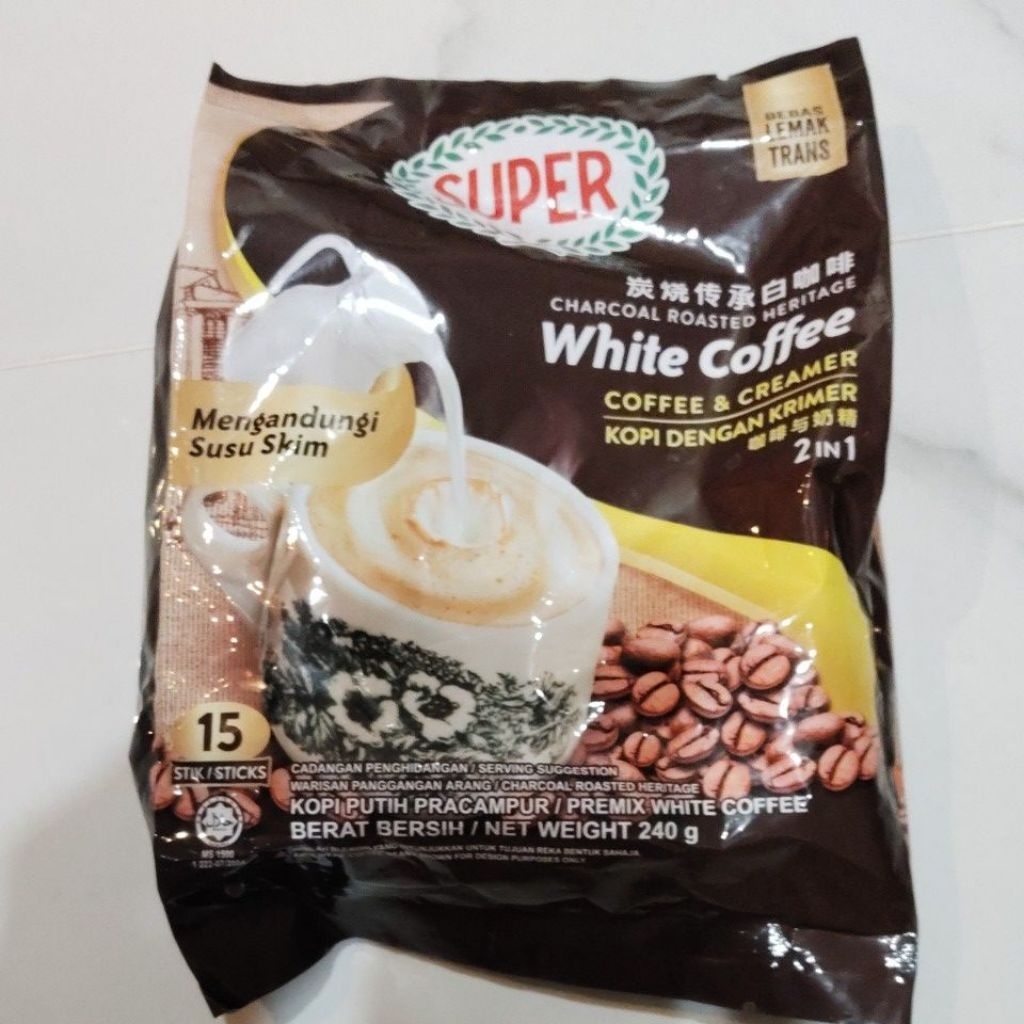 white coffee super isi 15 sachet Malaysia