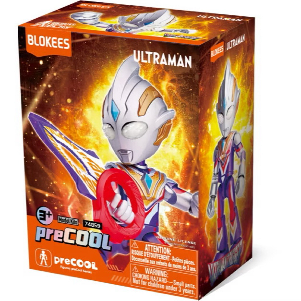Blokees Precool Ultraman 03 series Mainan Ultraman Action Figure AGUL, DECKER FLASH, MEBIUS, TRIGGER