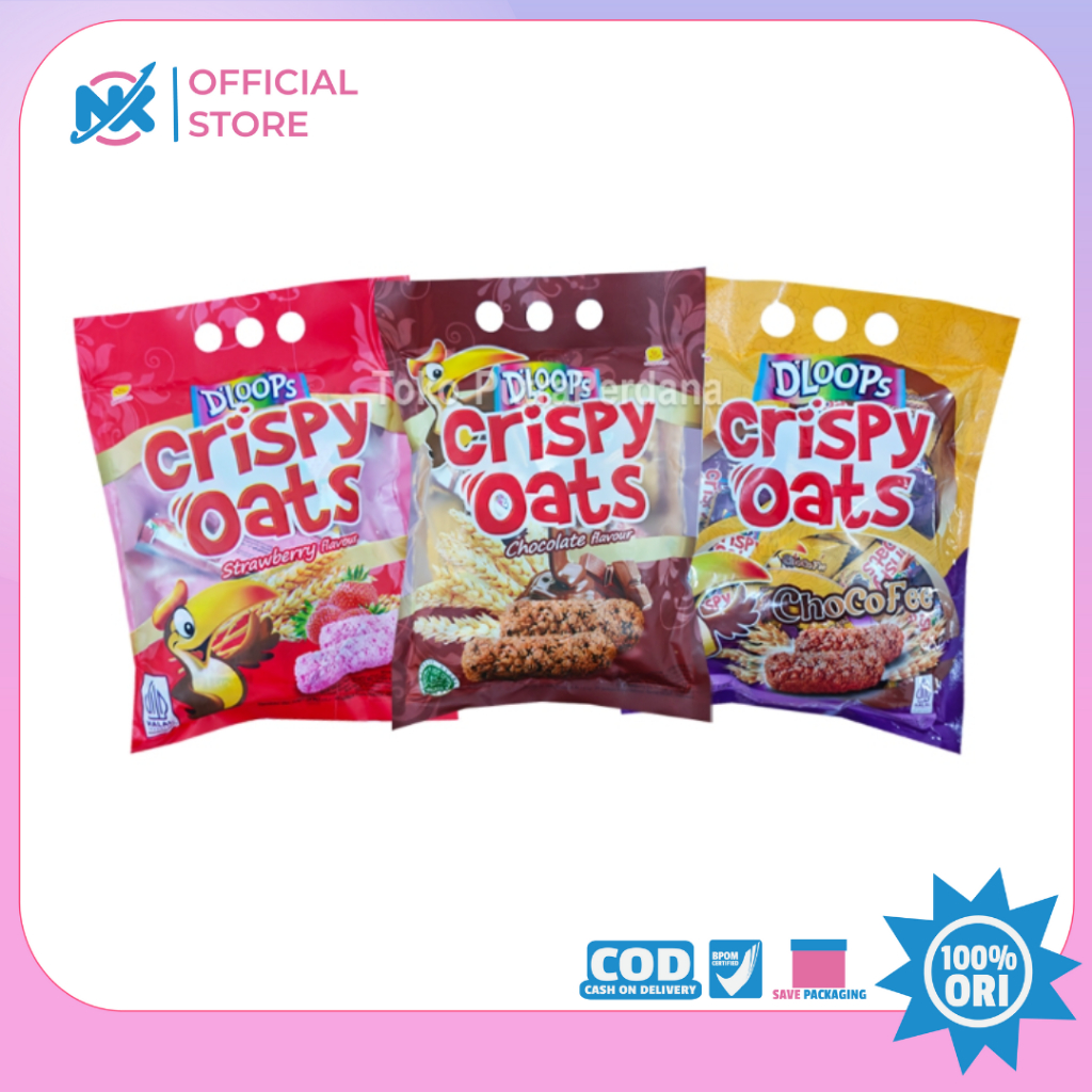 DLOOPS Crispy Oats 90gr (10 Pcs)